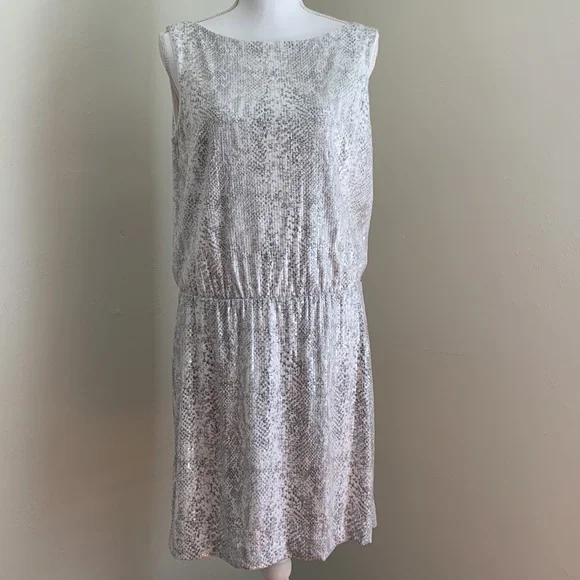 WHBM Shimmer Snake Print Sequin Mini Dress - Picture 5 of 12
